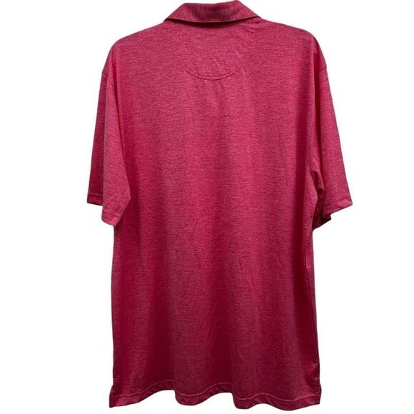 Greg Norman Play Dry Golf Polo Shirt Men's XL Coral Three Button Short Sleeve - Picture 4 of 12